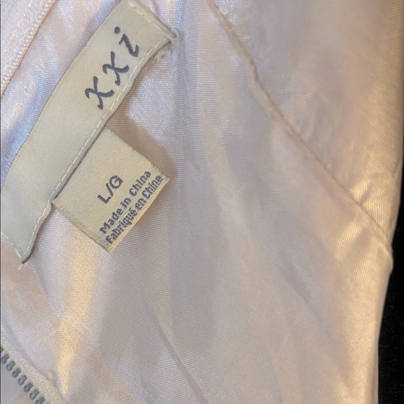 Forever 21 Strapless Nude Tulle Mini Dress Size Small Ruched Bodice Cocktail - Picture 7 of 7